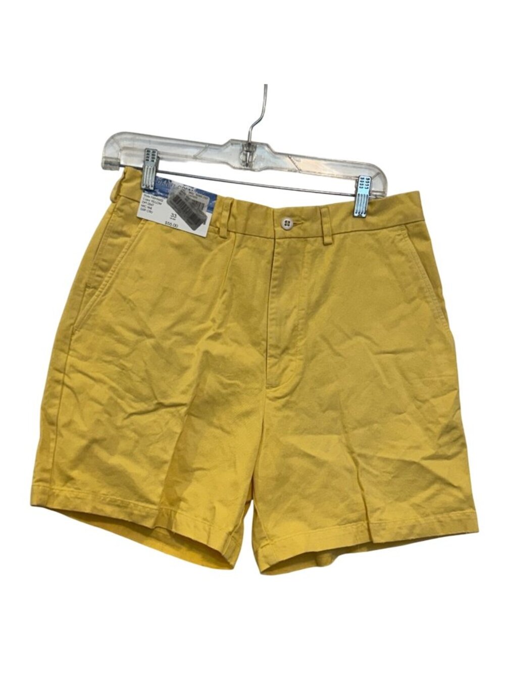 Daniel Cremieux Collection Mens Yellow Cotton Resort Shorts Size 33
